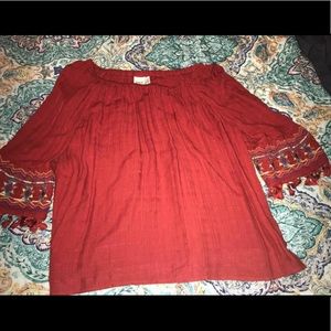 Rodeo Blouse with Southwestern Bell Sleeves